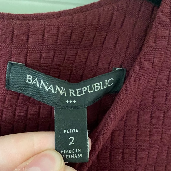 Banana Republic Petite Maroon Dress - Picture 7 of 8